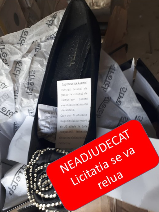 Valorificare stoc de marfa (încălțăminte damă) - a treia licitație